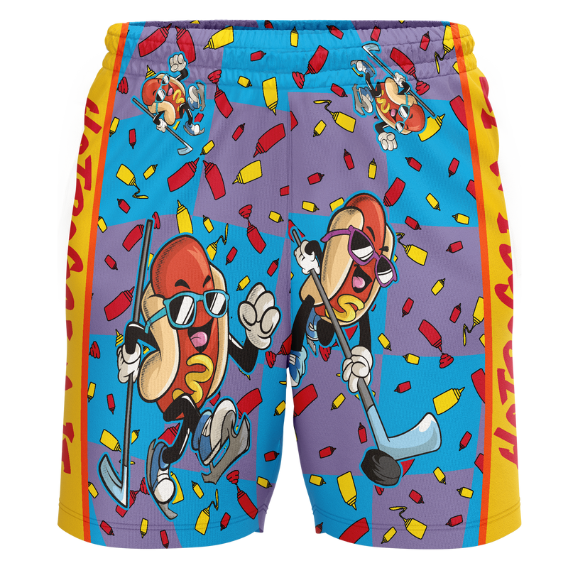 Phila Revolution Hot Dog Adult Workout Wear Shorts