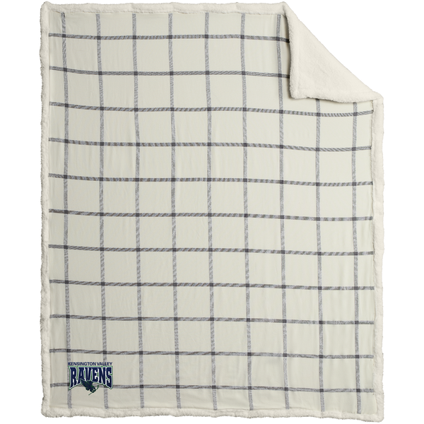 Kensington Valley Ravens Flannel Sherpa Blanket