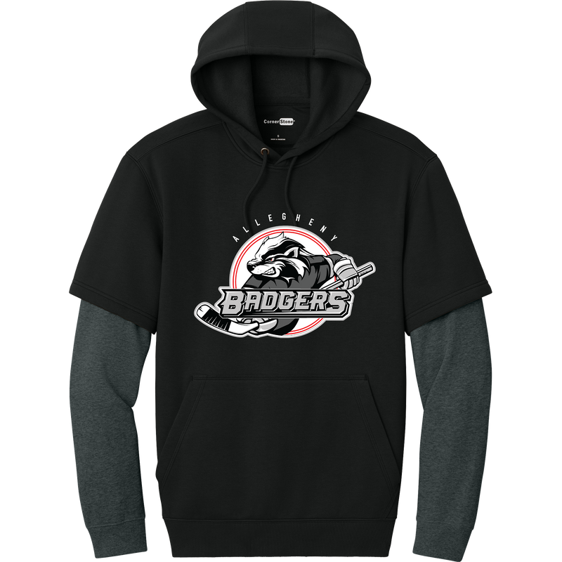 Allegheny Badgers Tough Fleece Layered Hoodie