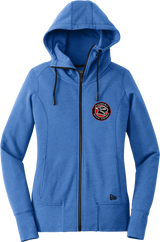 Palmyra Black Knights New Era Ladies Tri-Blend Fleece Full-Zip Hoodie