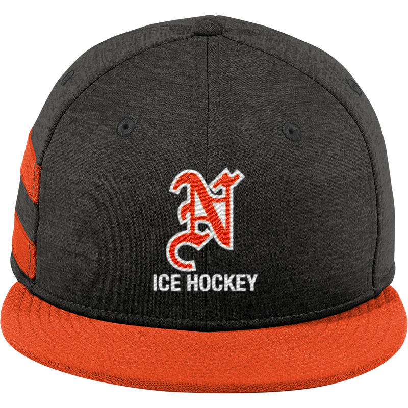 Midd North Hockey New Era Shadow Heather Striped Flat Bill Snapback Cap