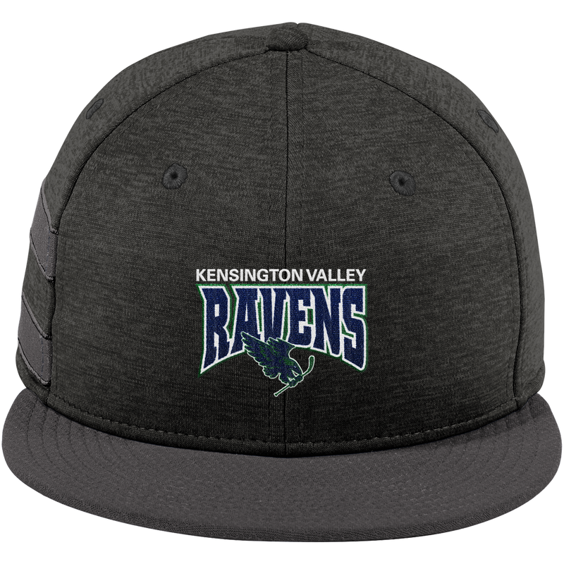 Kensington Valley Ravens New Era Shadow Heather Striped Flat Bill Snapback Cap