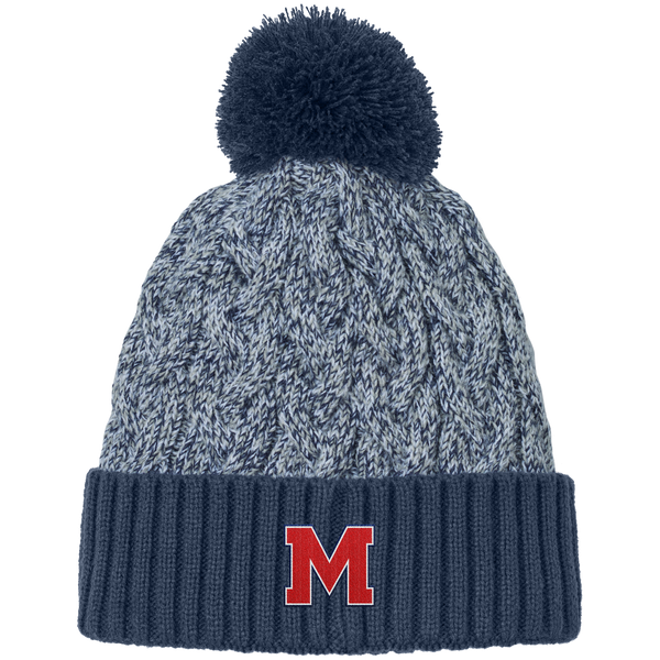 Mount St. Charles New Era Marled Knit Pom Beanie