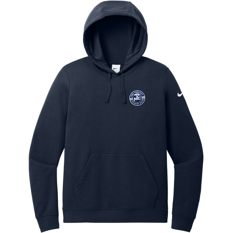 NYC Hockey Club Nike Women's Club Fleece Sleeve Swoosh Pullover Hoodie